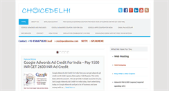 Desktop Screenshot of choicedelhi.in